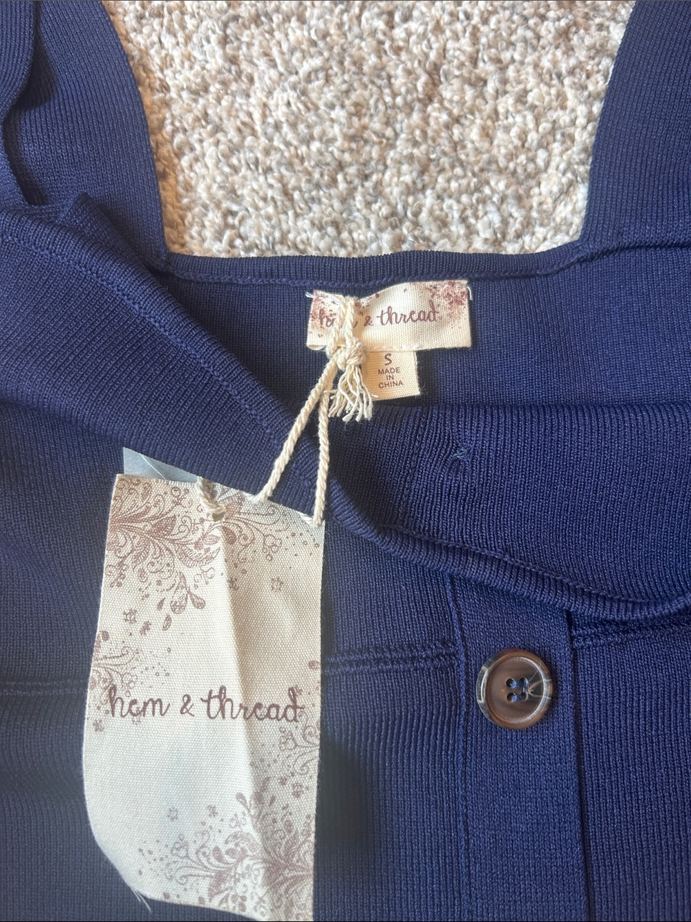 Hem & Thread Blue Dress - Picture 5 of 7